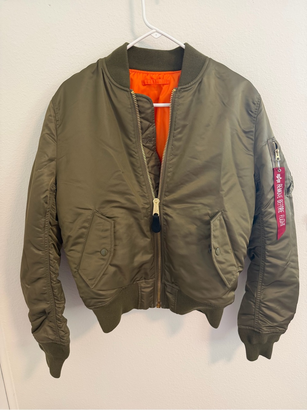 Alpha industries reversible bomber jacket